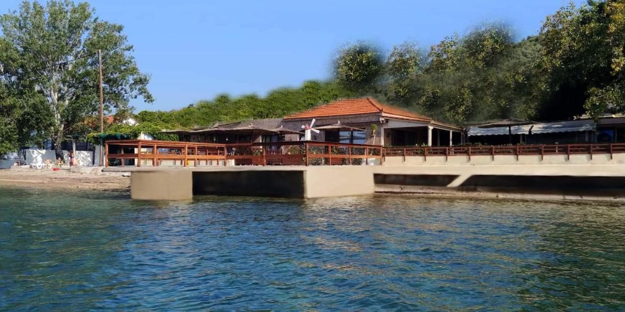 Stone Villa Inside Sea- Kids'Land Platanidia Exterior photo