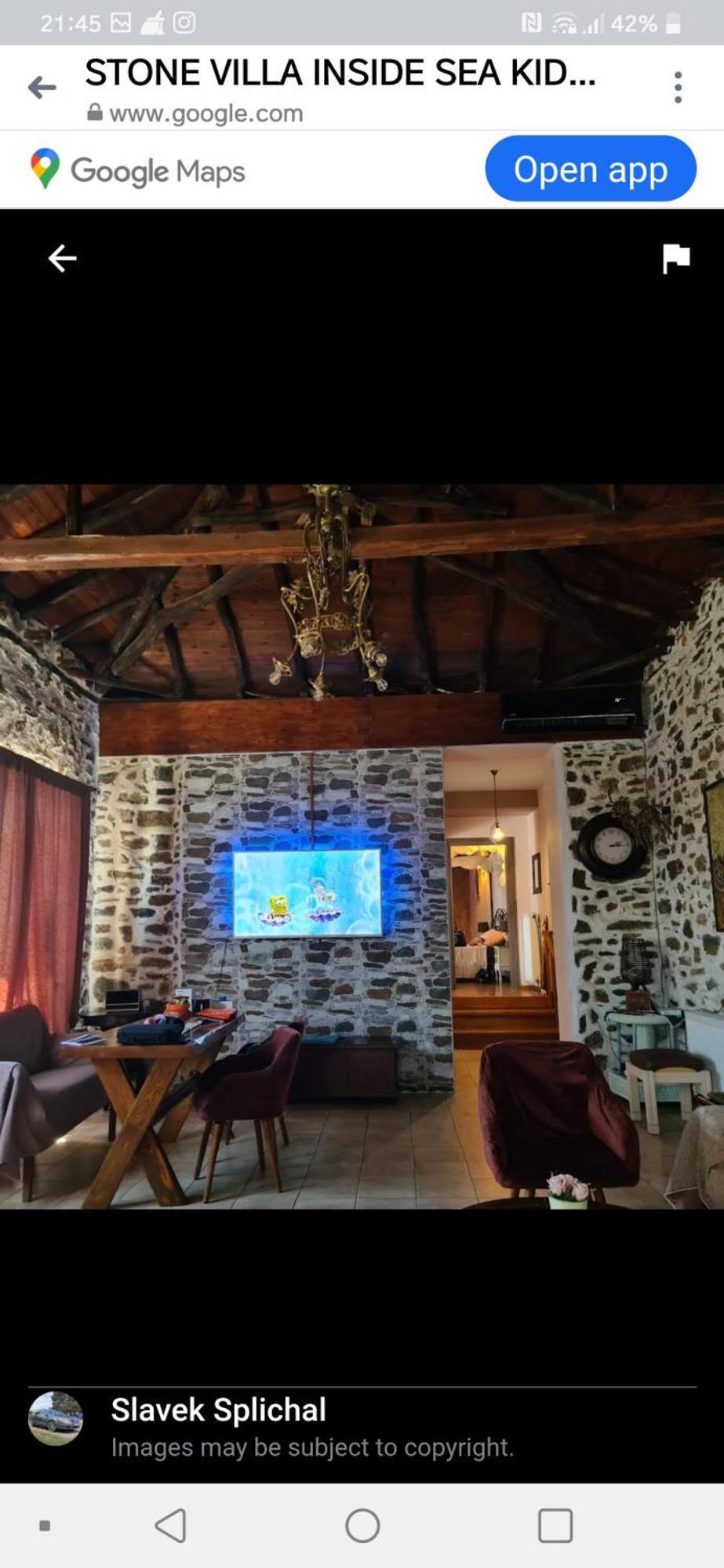Stone Villa Inside Sea- Kids'Land Platanidia Exterior photo